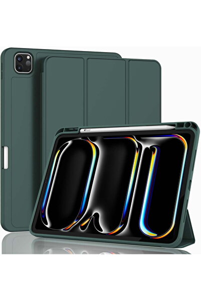 HYX iPad Pro 13-inch Case M4 (2024, 7th Gen) with Pencil Holder, Touch ID & Auto Wake/Sleep