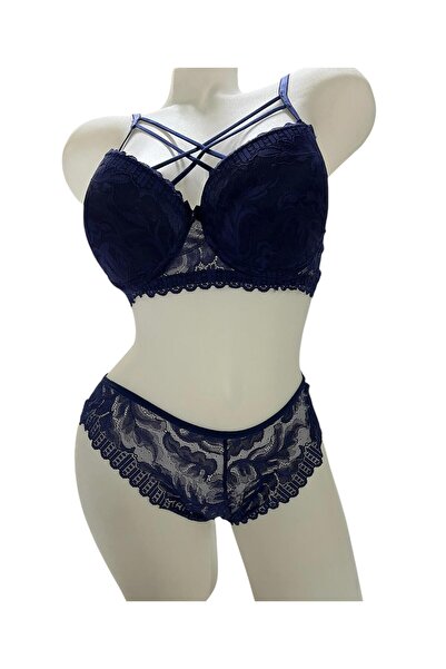 irem içgiyim Women's Cross String Underwire Bra Set