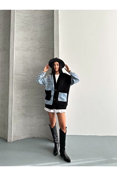 SOLİS MODA Women's Jacket Knitwear