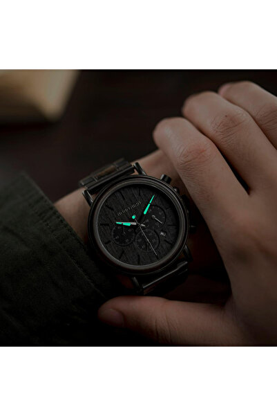 Bobo Bird Ανδρικό ρολόι ξύλινης περιστασιακής χρονογράφου με ένδειξη ημερομηνίας και αναλογικό χαλαζία