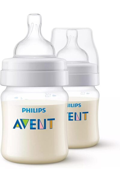 Philips Avent Anti-Colic Baby Bottles, 125ml, 2-Pack, SCY100/02