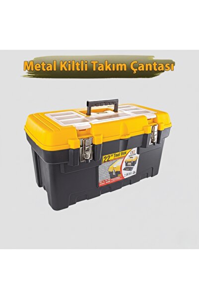 Super Süper Bag Metal Kilitli Takım Tamir Alet Çantası 22''