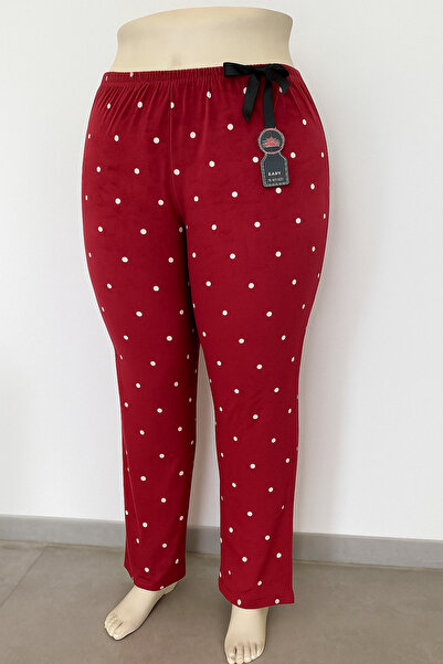 Lady Queen Plus Size French Velvet Pajama Bottoms
