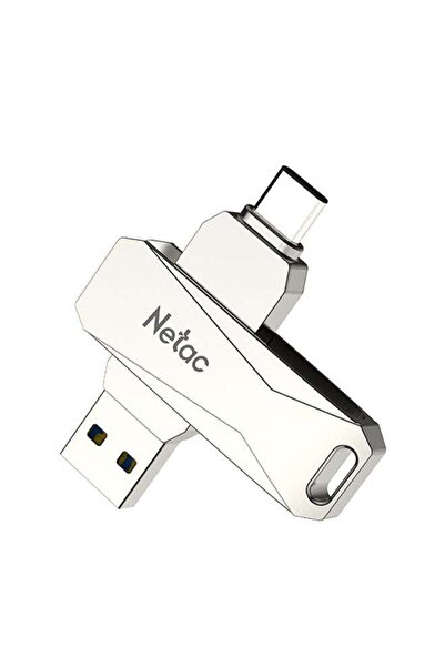 Netac Type-C USB 64GB Double Interface Flash Drive Plug U782C_2 Silver