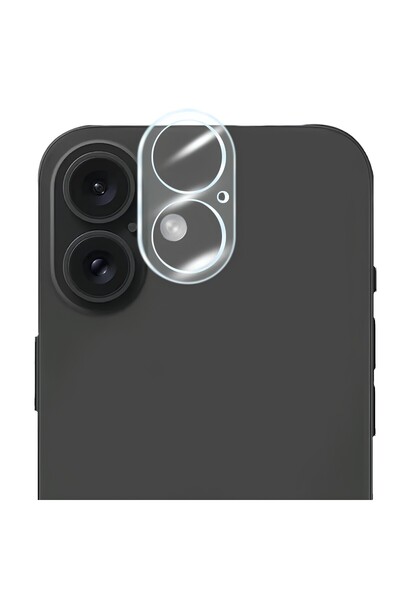 Teo Folie Sticla pentru Camera, , Pentru Apple iPhone 16, 3D, Transparent