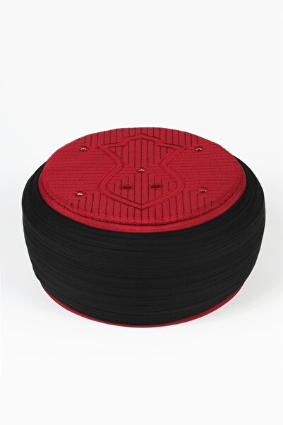 Sarıkhane غطاء صلاة - قماش أسود - غطاء رأس بوردو - لفة دائرية - نالي شريف - 5...