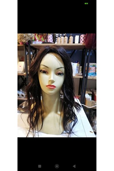 Gerçek Efsane 40 cm 70 gram Çikolata kahve tepelik gerçek saç