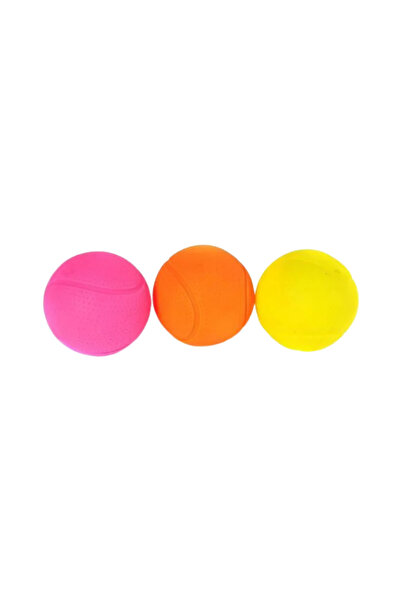 Happy Pet Glow Balls Renkli ve Parlak Sesli Top Köpek Oyuncağı 3'lü Paket