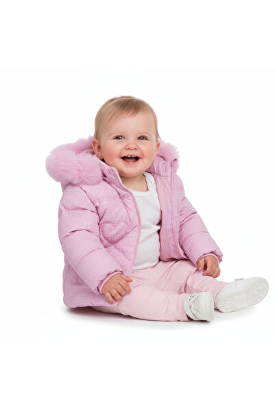 KidsMagazin Geacă groasă roz pentru fete