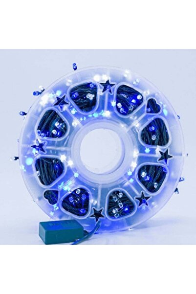 OEM Christmas Light String Roll 50M, 240 Round LEDs, V8 Diamond Model, Blue, Indoor & Outdoor