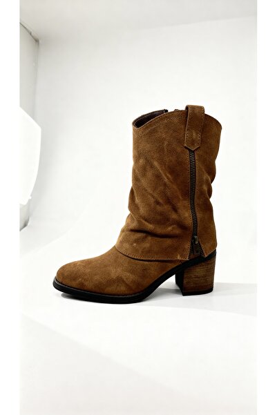 LİTTLETHİNGS Kadın Topuklu Süet Bot