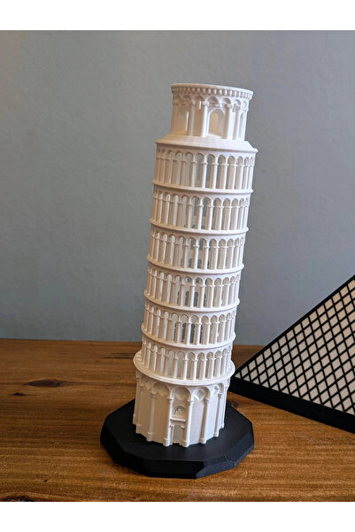 Rekatech Pisa Kulesi Tasarımlı LED Masa Lambası – Dekoratif Gece Lambası (E14)