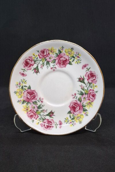 ABBETC Royal Vale Bone China H178 Cup Saucer 13 cm