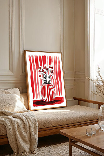 Dekorsiahome Tek Parça Ahşap Çerçeveli Oturma Odası Salon Mutfak Tablosu TK2140