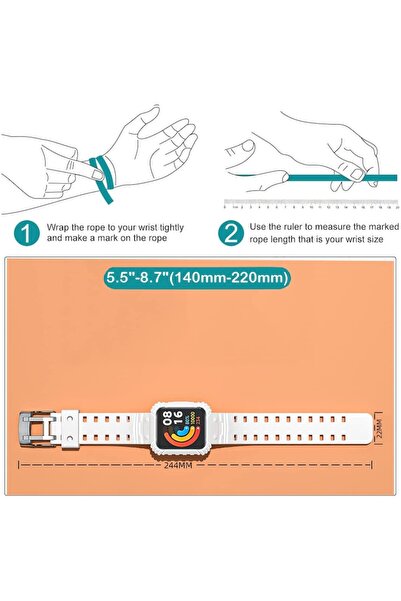 Dolide Juaupepo Silicone Protective Case for Xiaomi Mi Watch 2 Lite — Black, Scratch & Shock Resistant