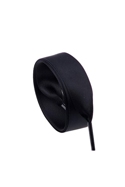 hioboston Șireturi plate, Flyingfish, satin, lățime 2 cm, 120 cm, negru