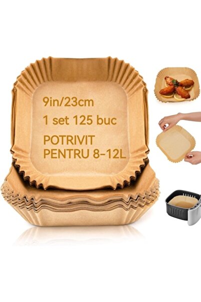 RABY Set 125 hârtie de copt de unică folosință pentru friteuză cu aer, cuptor...