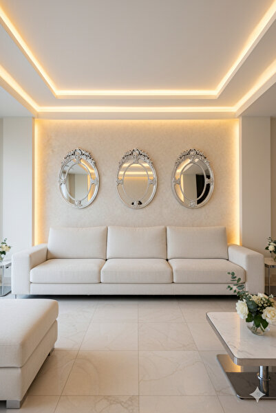 Generic Artistic mirror set with decorative frame – a touch of modern luxury 80*54cm