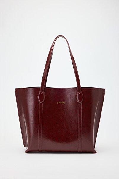 YOURBAG Zoe Büyük Tote Kadın Omuz Çantası – Suni Deri, Geniş Hacim (42×30×11 cm)