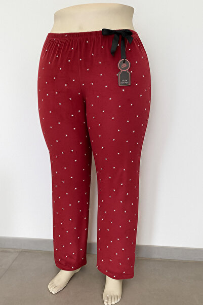 Lady Queen Plus Size French Velvet Pajama Bottoms