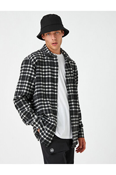 Koton Lumberjack Shirt Long Sleeve Classic Collar