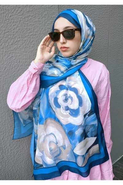 Piellam Flor Retro Desen Pamuk Şal