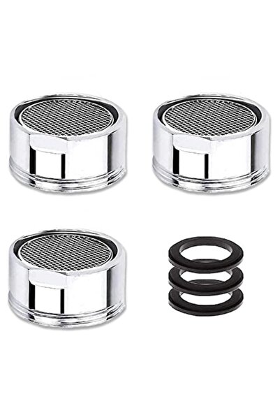 homre Faucet aerator, 3 pcs, water-saving filter, stainless steel, 24mm external thread