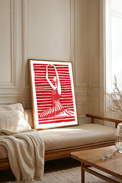 Dekorsiahome Τραπέζι σαλονιού κουζίνας με ξύλινο πλαίσιο μονοκόμματο TK2136