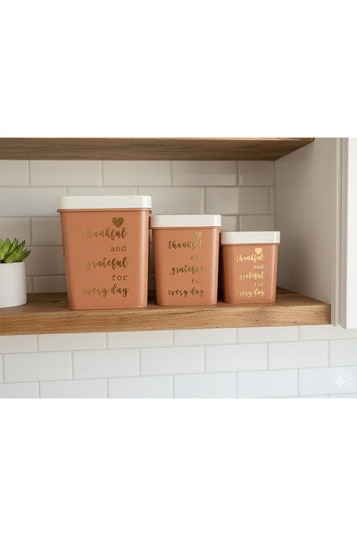 NY HOME 3-Piece Ponte Storage Box Set Brown