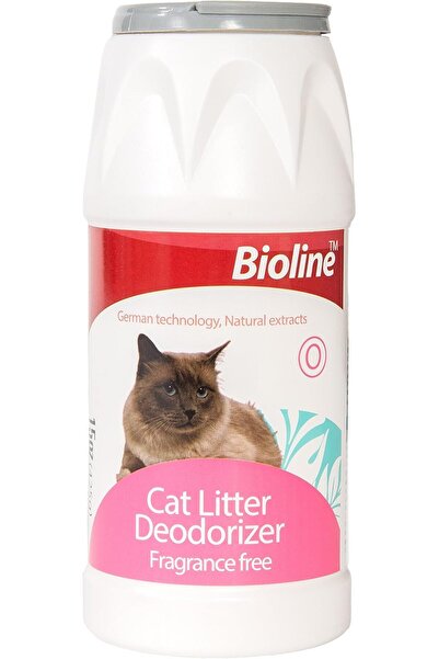 Bioline Cat Litter Deodorizer Natural Eco Friendly Fragrance Free, 425 g (White/Maroon)