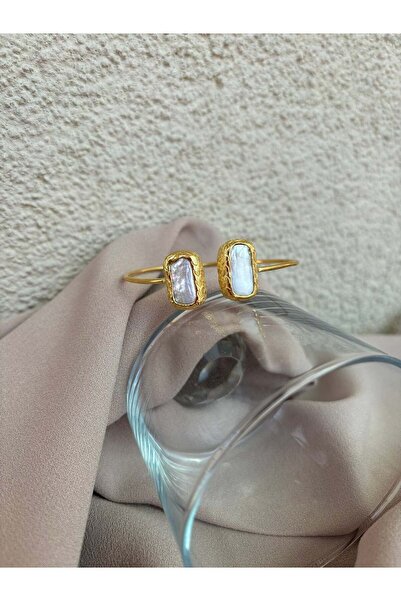BuinJewellery Çift Başlı Kare İnci Bileklik