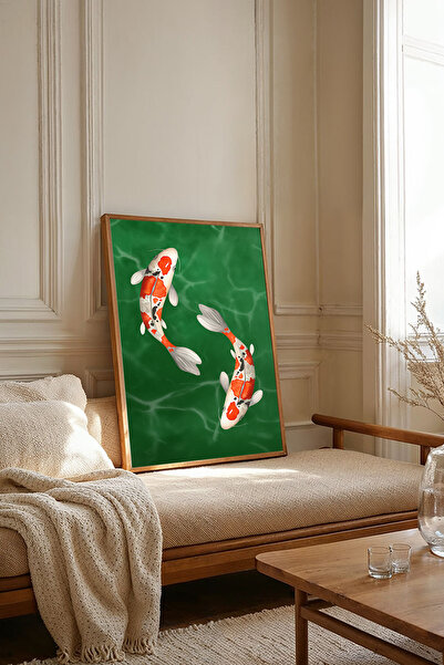 Dekorsiahome Tek Parça Ahşap Çerçeveli Oturma Odası Salon Mutfak Tablosu TK2221