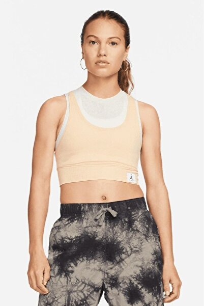 Nike Jordan Essentials Cropped Жіночий спортивний топ кремовий