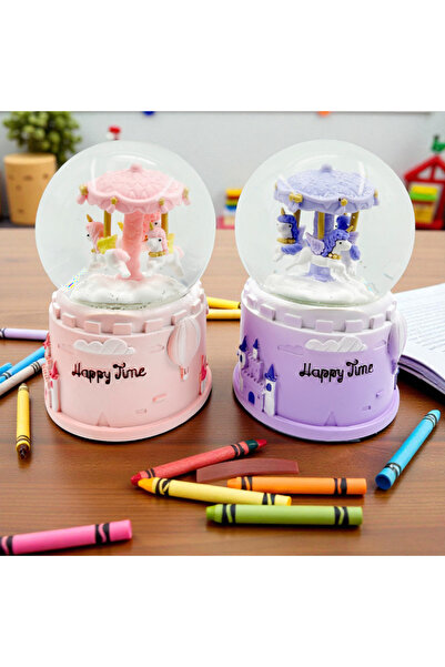 ALPJOY Atlı Karınca Hediyelik Kar Küresi Büyük Boy Kurmalı Kar Küresi 1 Adet