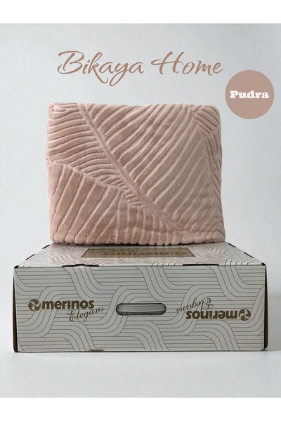 Bikaya Home Elegans Embossed Single Blanket - Original Box - 160X220 cm - New Colors and Patterns