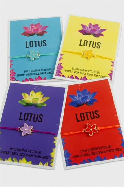 ZERO LAND Lvsqvr Lotus Character (01644) Rope Bracelet-Colorful