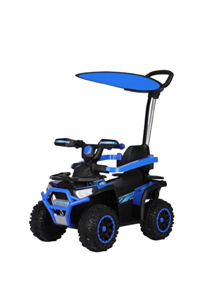 JHT ATV JHT 3 în 1, echipament premium, copertină, mâner parental, albastru