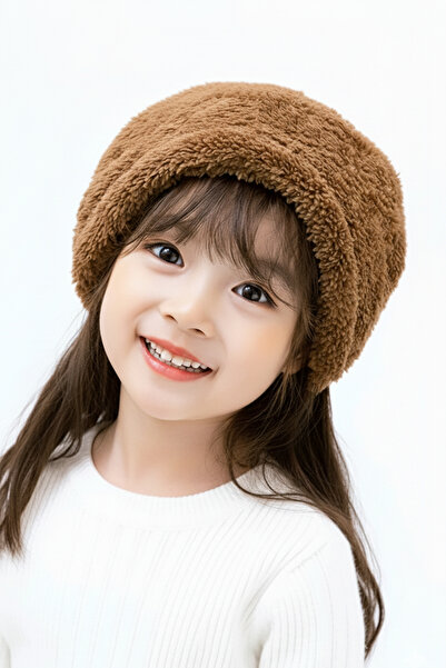 KAŞIKBEY Beanie Children's Plush Beanie Welsoft Windproof Hat Winter Plush Beanie