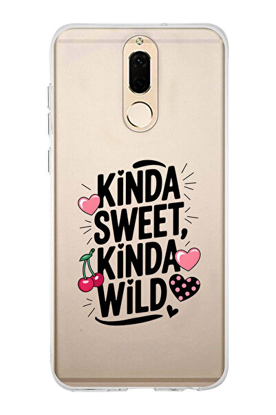 FLAMENKO حافظة هاتف شفافة متوافقة مع هاتف هواوي ميت 10 لايت بنمط كيندا سويت كيندا وايلد