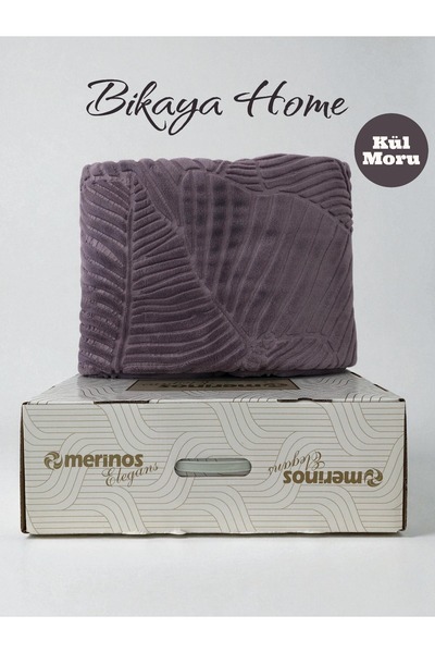 Bikaya Home Elegans Embossed Single Blanket - Original Box - 160X220 cm - New Colors and Patterns