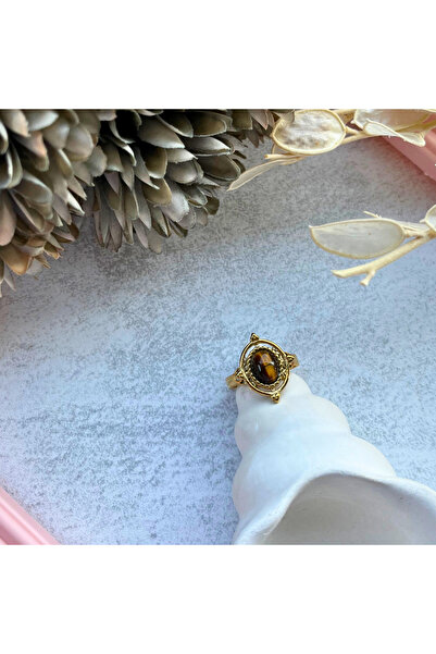 Meva Takı ve Aksesuar Amber Ruh Yüzük I Me'VintAge Collection