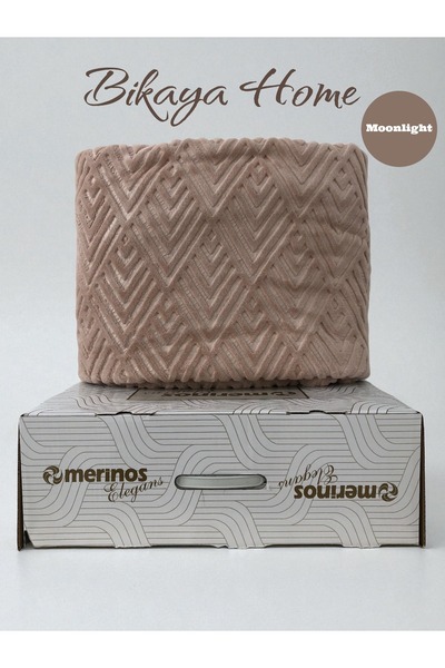 Bikaya Home Elegans Embossed Single Blanket - Original Box - 160X220 cm - New Colors and Patterns