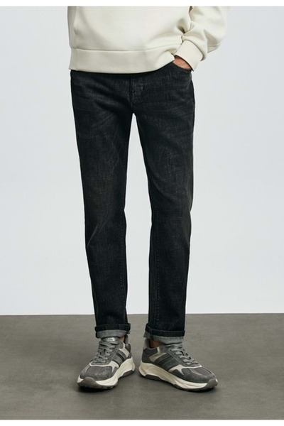 Lufian 112200263 Quel Sport Jean Men's Pants Slim Fit Men's Jeans Gray