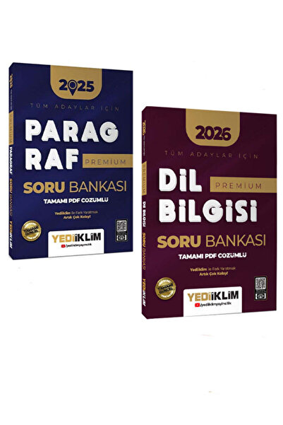 Yediiklim Yayınları 2026 Tüm Adaylar İçin Paragraf + Dilbilgisi Premium Tamam...