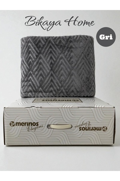 Bikaya Home Elegans Embossed Single Blanket - Original Box - 160X220 cm - New Colors and Patterns