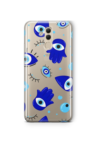 FLAMENKO حافظة هاتف شفافة متوافقة مع هاتف هواوي ميت 20 لايت بنمط همسة اليد