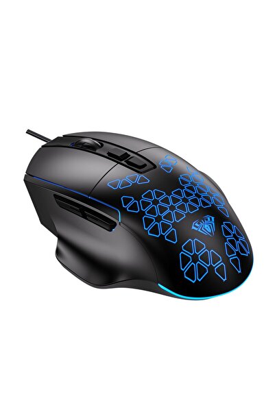 Hype Store Aula f812 7200dpi rgb 7 key macro optical gaming player mouse