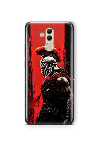 FLAMENKO حافظة هاتف شفافة متوافقة مع هاتف Huawei Mate 20 Lite بنمط Warrior Sp...