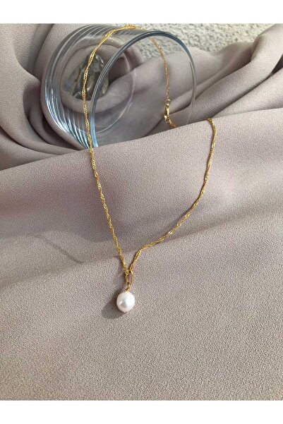 BuinJewellery Tek İnci Zincir Kolye