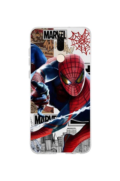 FLAMENKO حافظة هاتف شفافة بنمط البطل الخارق متوافقة مع هاتف هواوي ميت 10 لايت